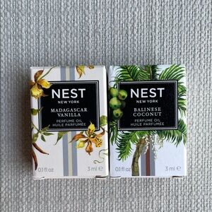 NEST Fragrances mini fragrance Oil Duo - Madagascar Vanilla & Balinese Coconut